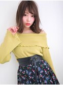 切りっぱなしボブ☆外ハネ 大人ルーズ似合わせミディ