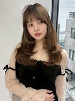 ユーフォリア 新宿通り(Euphoria)&nbsp;くびレイヤーエモージュケアカラー似合わせカットシアブラウン