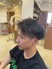 【1日一人限定】お任せ似合わせカットパーマ＆男の清潔眉カット