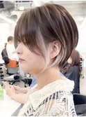 インナーカラー/ショート/ショートボブ/ボブ/ハイライト