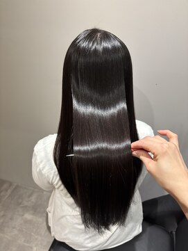 イオエ 西梅田(ioe) ブリーチなしカラー/髪質改善/ミルクティーベージュ/顔へア