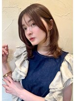 ベル 表参道店(Belle)&nbsp;2wayバングにさらっとアイロンで可愛い顔周りカット【脇山夏帆】