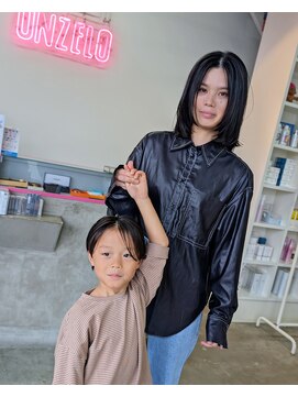 アンゼロ(UNZELO) 親子でカット!!動きのあるデザインカット