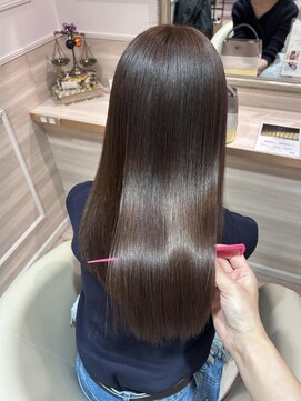 アンド ラ ブランシュ(&.La Blanche) 暗めカラー/ミディアムヘア/デザインカラー/縮毛矯正