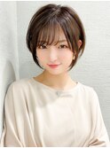 大人かわいい丸みショート小顔カット20代30代40代新宿