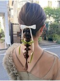say.結婚式編み下ろしカチモリタイトルスタイルお呼ばれアレンジ