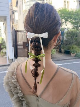 セイドット リー(Say. Ree) say.結婚式編み下ろしカチモリタイトルスタイルお呼ばれアレンジ