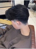 ニュアンスパーマ×センターパート　ひたちなか/メンズパーマ