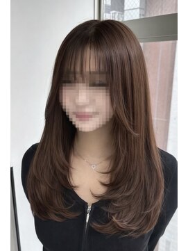 ラピス 横浜(Lapis) Hブラウンカラーシールエクステバタフライレイヤーカット