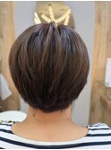 大人美人丸みショートボブ