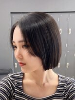 ジアン バイ ミルボン 西宮ガーデンズプラス(GIEN by milbon) ダークパープル/ナチュラルショート/ミルクブラウン/夏/西宮北口