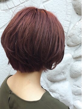 フロート 小阪店(float) レッドプラウン_結婚式,前下がり,斜めバング