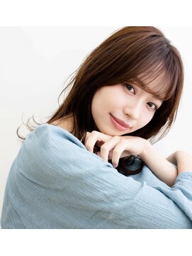 アンユージュアル(unusual) 前髪ありひし形で大人かわいい愛されココアブランカラー