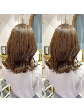 ロンドアベニール 北千住(Lond avenir) ふんわりミディアム キャメルブラウン 西田大樹