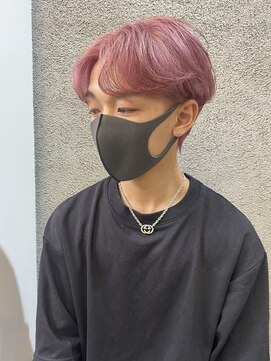 ヘーゼル 博多(HAZEL.) 博多/ブリーチカラー ピンクシルバー