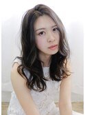 透明感アッシュ×ニュアンスカール