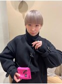 【近藤真帆】milk beige×マッシュショート ケアブリーチ