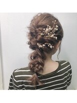 ロイオブジゼル(roi of GiseL)&nbsp;【GiseL】お呼ばれアレンジ　あみ下ろし/ヘアセット/結婚式