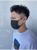 ツーブロックショート