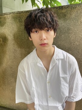 コンティニュー オモテサンドウ(CONTINUE OMOTESANDO) お手入れ簡単！ラフなナチュラルニュアンスパーマメンズカット