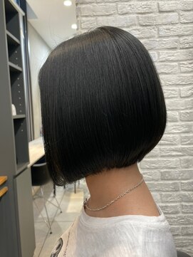 ラックスビー サファリ 阿倍野ルシアス店(LUXBE SAFARI) ボブ/ワンレンボブ /大人女性/地毛風カラー/暗髪