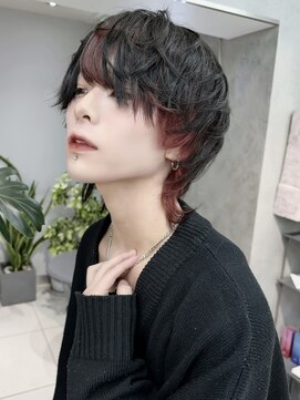 ヴェイン 渋谷(vain) メンズウルフカット マッシュウルフ 中性ヘア