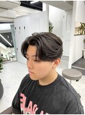 毛流れセンターパート