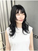 #黒髪#小顔#クラゲヘアー#オリーブグレー#ココアベージュ#美髪