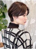 ショートヘア/前髪長め/ハンサムショート/30代40代50代/表参道