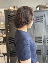 アチーブリス(achieve Liss)&nbsp;パリ風ニュアンスパーマ大人可愛いゆるふわボブスタイル