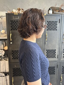 アチーブリス(achieve Liss) パリ風ニュアンスパーマ大人可愛いゆるふわボブスタイル