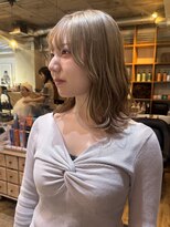 ヒカリス 中崎店(HIKARIS)&nbsp;ミルクティーベージュ/ハイトーン/ダブルカラー/大阪梅田/中崎町