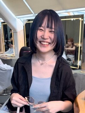 ロンド 表参道店(Lond) くびれヘア/アプリコットオレンジ/ボブ/髪質改善/縮毛矯正