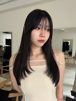 ヨーク(YOKE)&nbsp;ロングレイヤーフェイスレイヤーくびれヘアラウンドバング