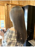 ミルクティーベージュ/ダブルカラー/ケアブリーチ/髪質改善/駅南