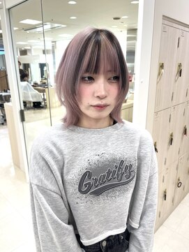 ケンジ 平塚ラスカ店(KENJE) ホワイトピンク/ピンクカラー/デザインカラー/平塚【相原美紅】