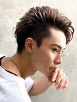 エルマーク 梅田(L-MARK) アップバング/ツーブロック/ダブルカラー/ブリーチ/メンズ