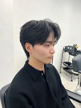 レガシー(REGASEA) 韓国メンズヘア カルマパーマ ダウンパーマ センターパート 韓国