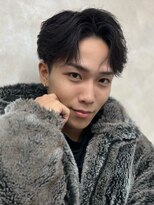 エルマーク 和歌山(L-MARK) フェザーパーマ/ニュアンスパーマ/センターパート/メンズ/眉毛