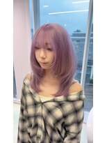 トーキョー オタクヘアー(TOKYO OTAKU HAIR) レイヤーカット/ブリーチ/ラベンダーカラー