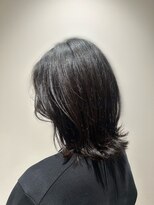 アッシュ 千歳烏山店(Ash)&nbsp;ひし形レイヤーミディアムレイヤーダークブルーくびれレイヤー