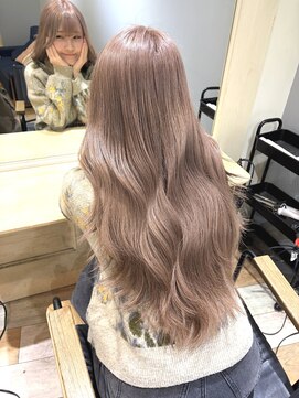 ラべリー 池袋(LOVELEY) 【池袋】ミルクティーベージュ　韓国風ヘアー