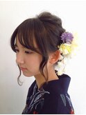 ゆるふわアップ〈浴衣スタイル〉