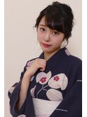 浴衣に合うおくれ毛ほつれ髪ヘアアレンジ