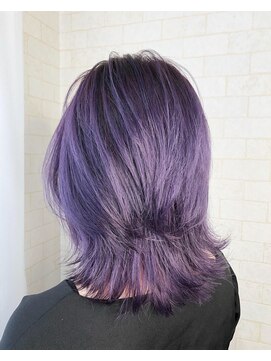 アルマヘア(Alma hair) ブルーバイオレットのグラデーションカラー