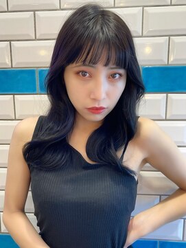 ルームバイシー 新宿(Loom. by Sea) 韓国前髪×グレーアッシュ【くびれヘア/髪質改善/フェミニン】