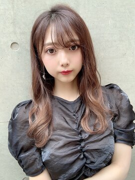 ルームバイシー 新宿(Loom. by Sea) 韓国ヘア/ラベンダーベージュのロングヘア