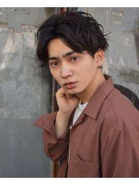 ブゾン(buZon) 【buZon ブゾン】ナチュラルセンターパート×スパイラルパーマ