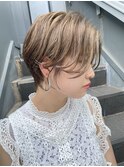 「NUDE」#10代20代30代40代 前髪なしショート 束感ショート