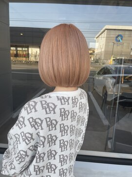 ナンバー(number+) 透明感カラー★ダブルカラーブリーチミルクティーベージュ